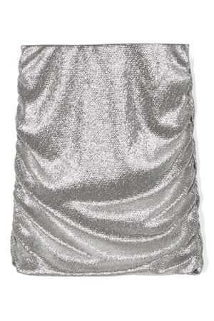 silver viscose skirt MISS BLUMARINE KIDS | IF4054J480708207